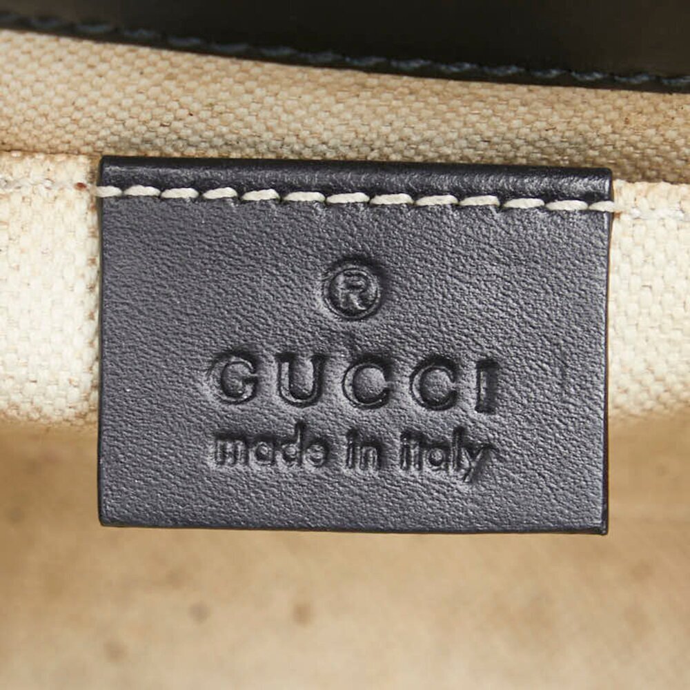 GUCCI Black Leather Horsebit Shoulder Bag - Picture 13 of 15